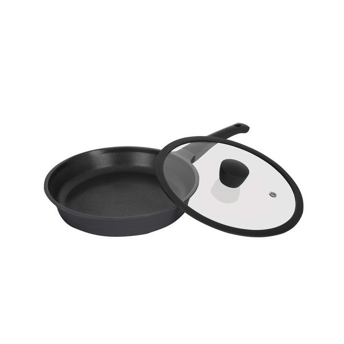 Сковорода Ringel Zitrone black с крышкой 28 см (RG-2108-28 BL)