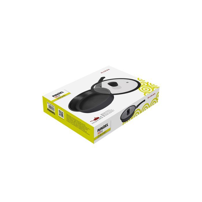 Сковорода Ringel Zitrone black с крышкой 28 см (RG-2108-28 BL) изображение 7