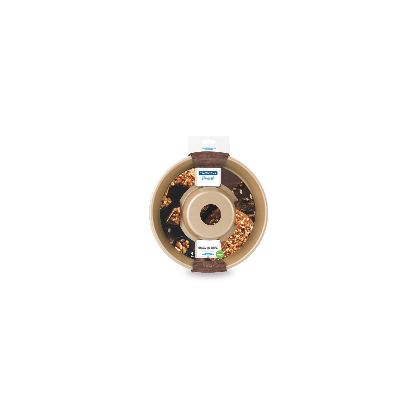 Форма для выпечки Tramontina Brasil в виде кольца с бортом 24 x 24 x 5.8 см 1.5 л (20060/724) изображение 2