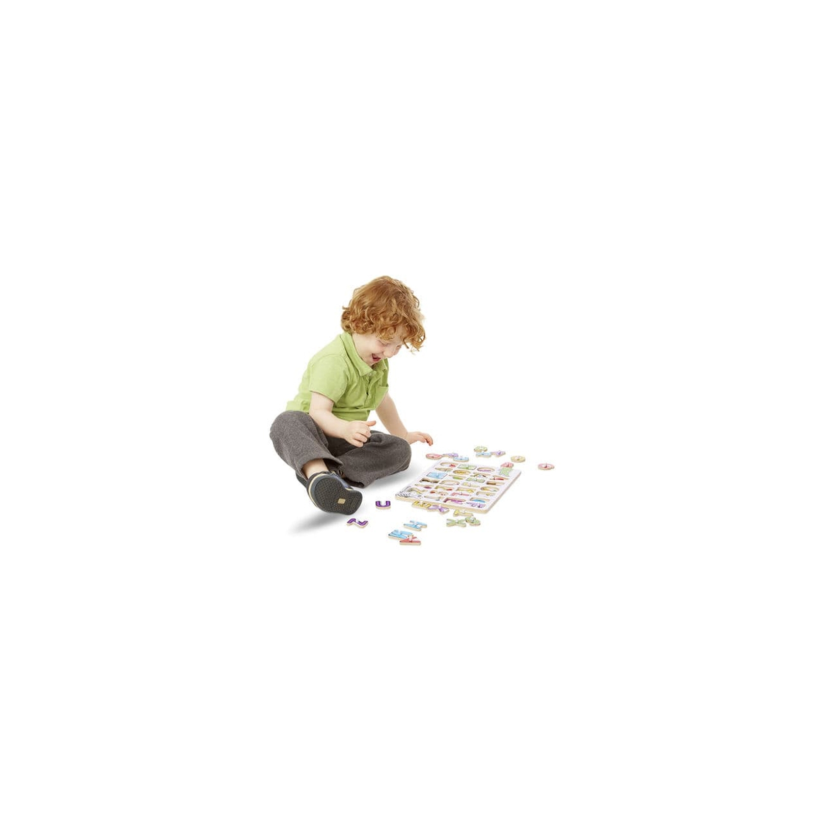 Развивающая игрушка Melissa&Doug Деревянная рамка-вкладыш Английский алфавит (MD23272) изображение 4