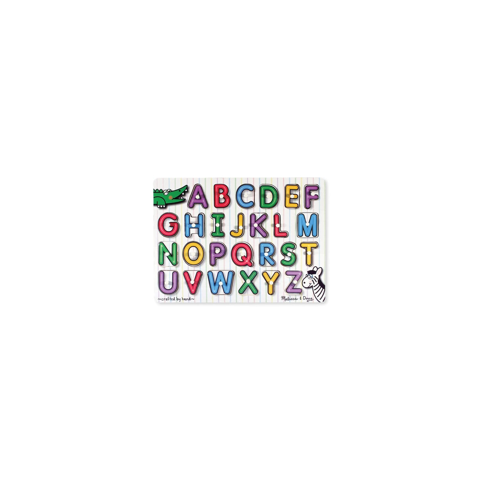 Развивающая игрушка Melissa&Doug Деревянная рамка-вкладыш Английский алфавит (MD23272)