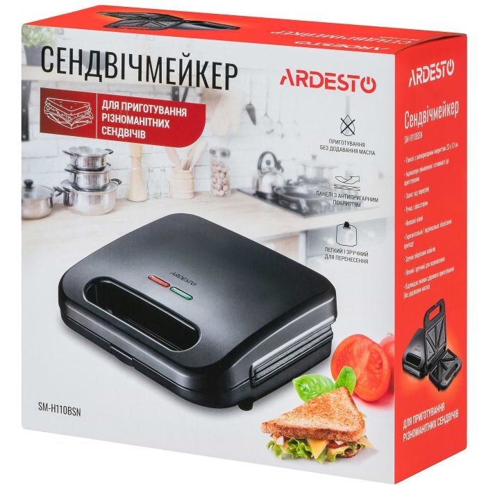 Сендвічниця Ardesto SM-H110BSN зображення 6