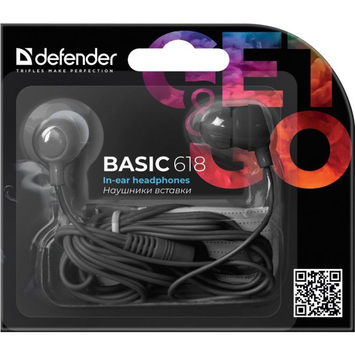 Наушники Defender Basic 618 Black (63618) изображение 2