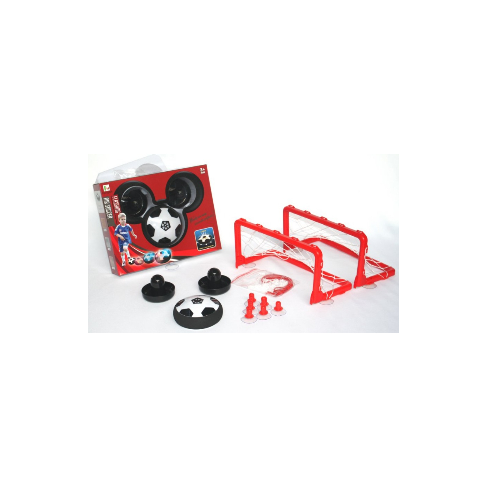 Игровой набор Rongxin для домашнего футбола – аэромяч с воротами и клюшками 11 см (3235) изображение 2