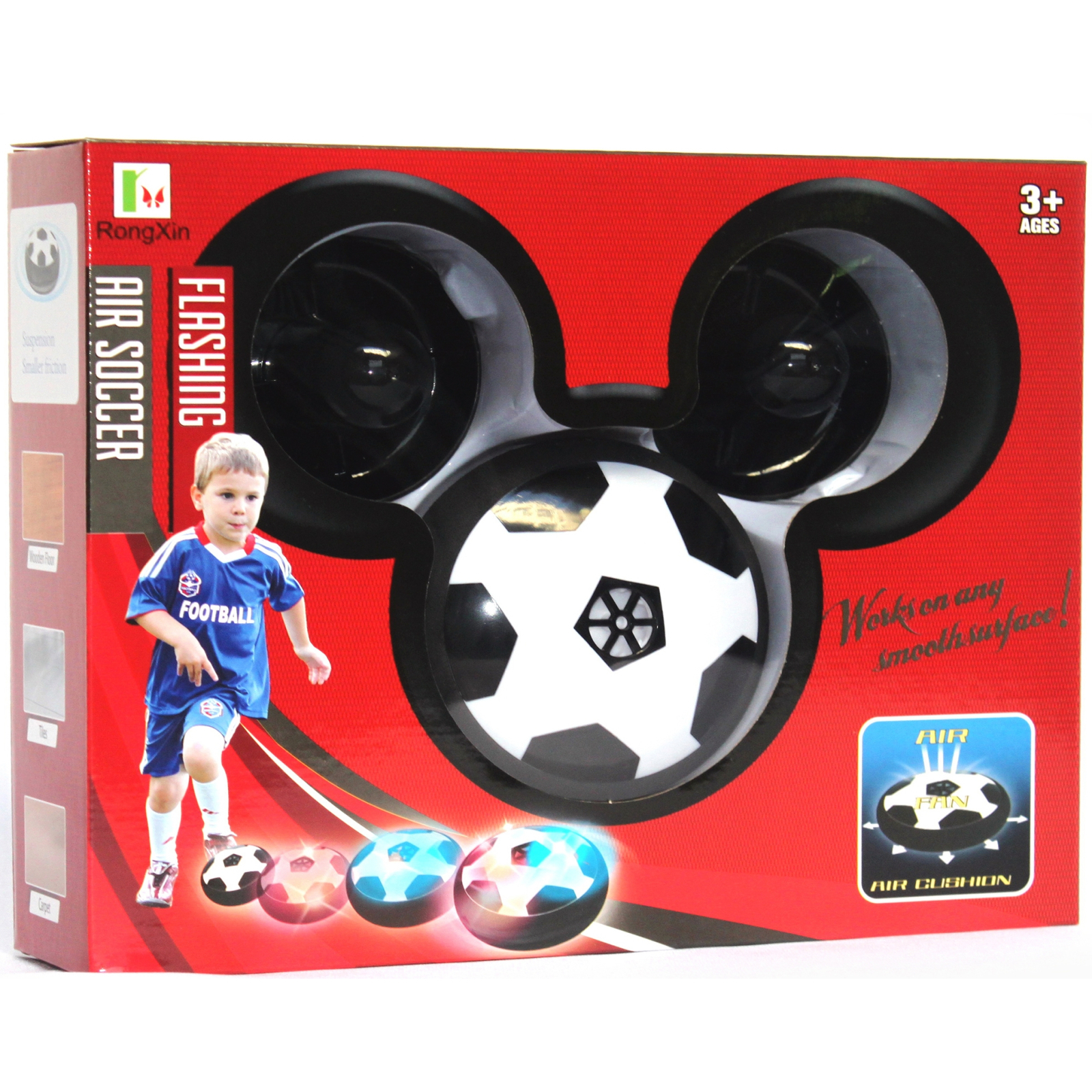 Игровой набор Rongxin для домашнего футбола – аэромяч с воротами и клюшками 11 см (3235)