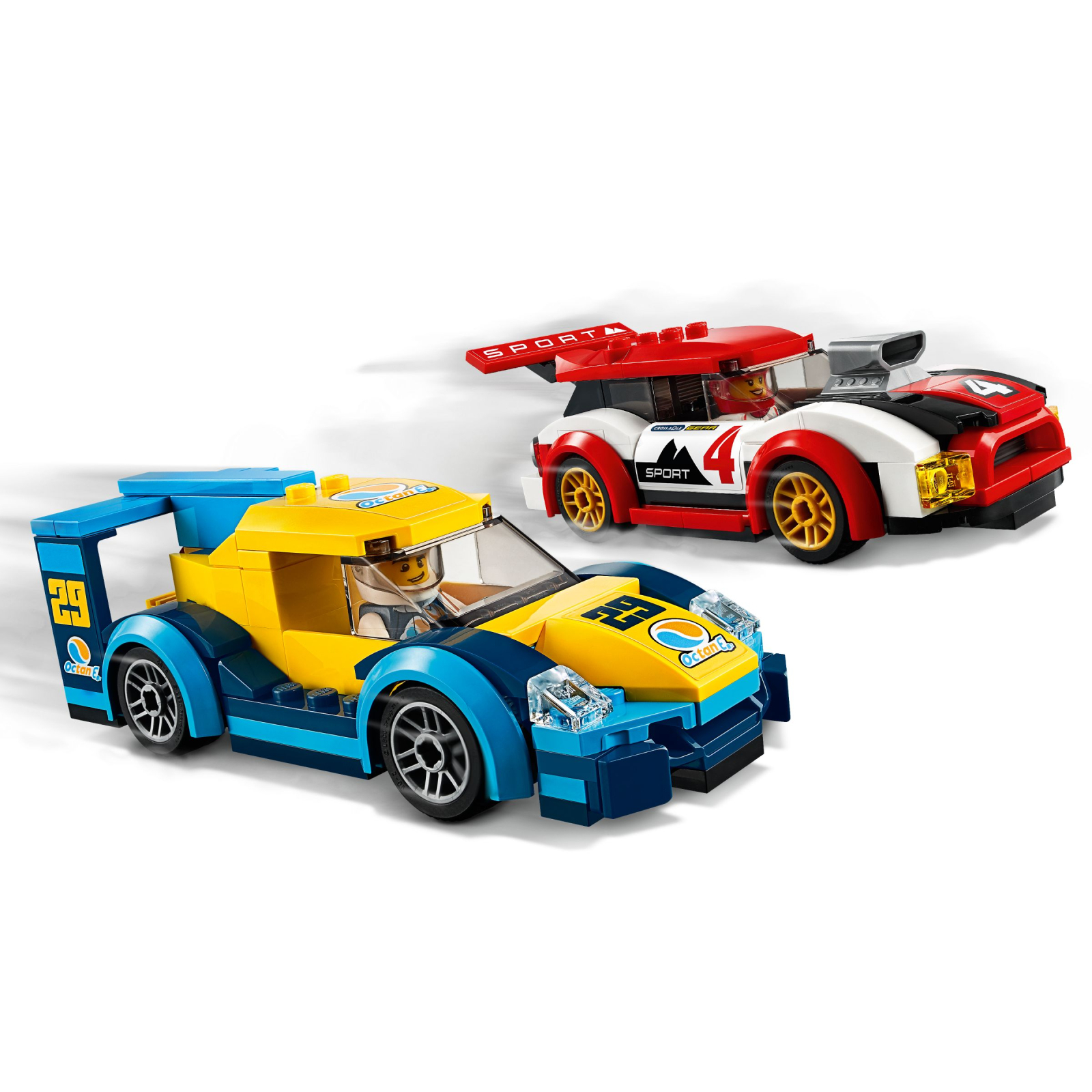 Конструктор LEGO City Гоночные автомобили 190 деталей (60256) изображение 4
