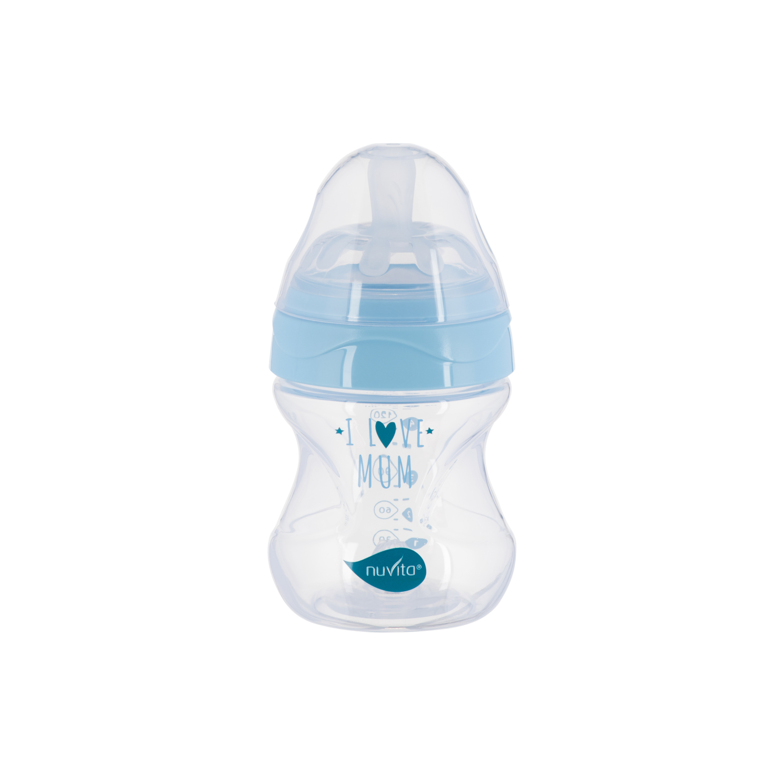 Бутылочка для кормления Nuvita Mimic Collection 150 мл белая (NV6011BIANCO)