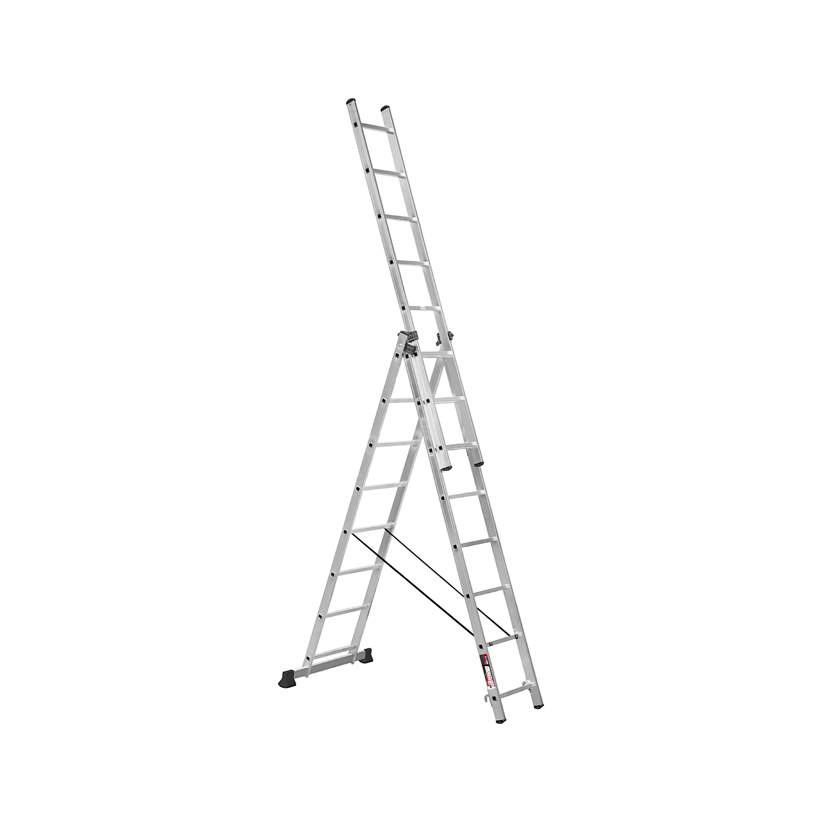 Драбина Stark Алюминиевая трехсекционная лестница 3*8 SVHR3x8 (525380503)