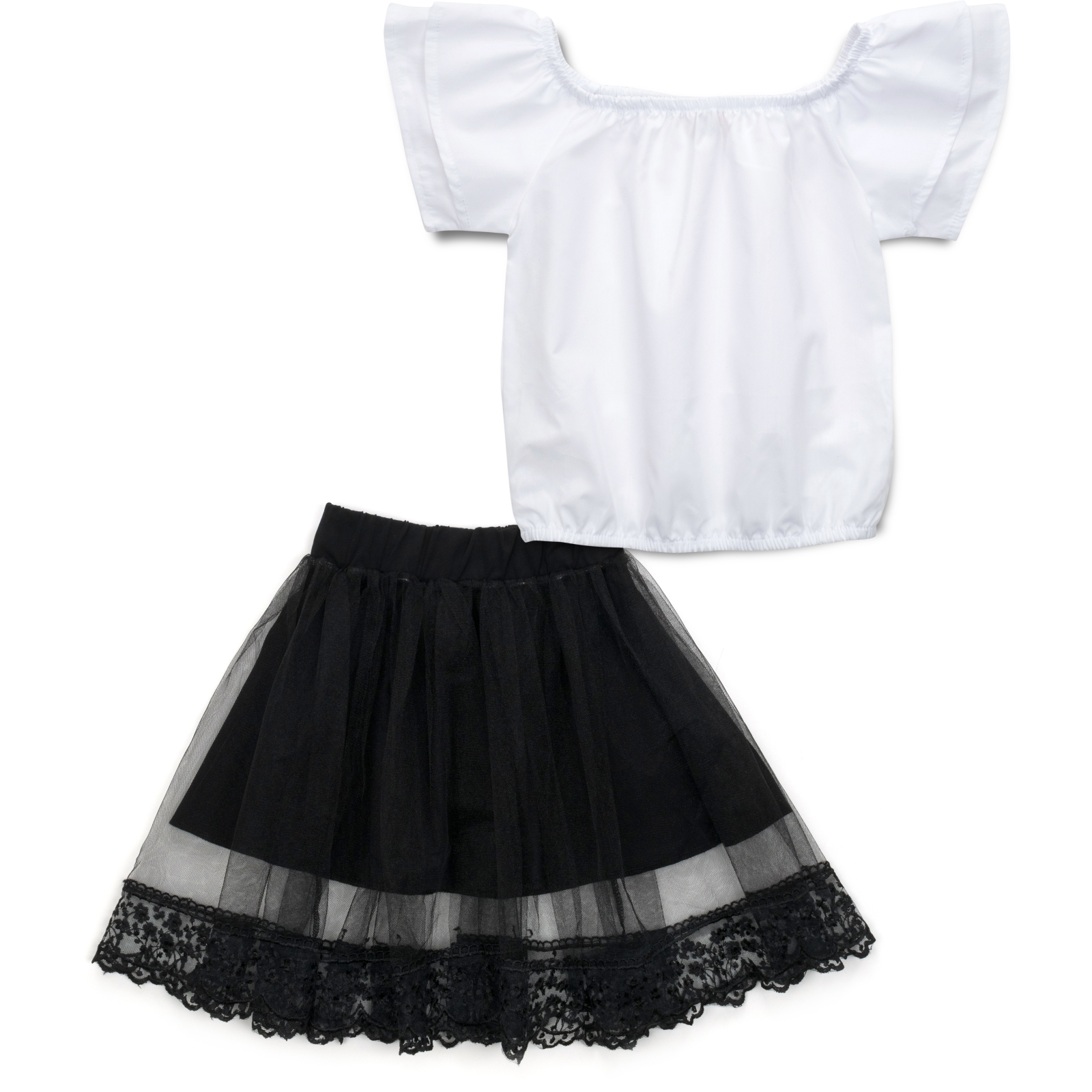 Набор детской одежды H.A блуза с юбкой (287-128G-white)