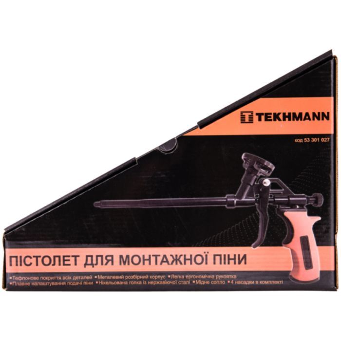 Пистолет для монтажной пены Tekhmann Profi тефлон 325 мм (53301027) изображение 2