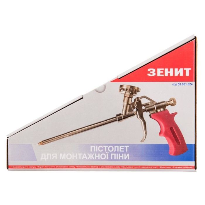 Пистолет для монтажной пены Зеніт алюминиевый 320 мм (53001024) изображение 2