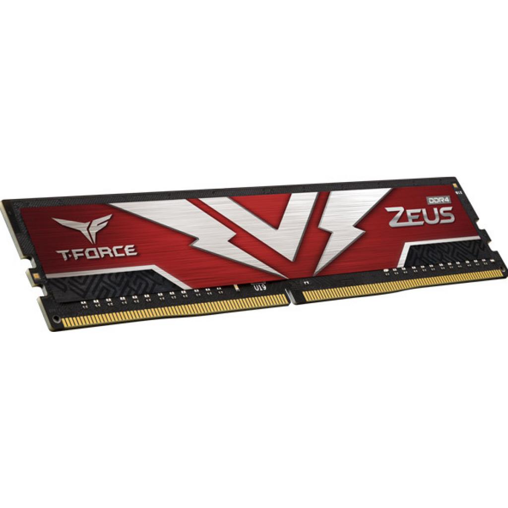 Модуль памяти для компьютера DDR4 16GB (2x8GB) 3200 MHz T-Force Zeus Red Team (TTZD416G3200HC20DC01) изображение 2