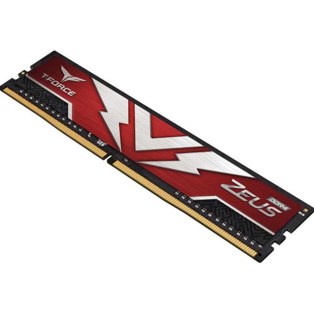 Модуль памяти для компьютера DDR4 16GB (2x8GB) 3200 MHz T-Force Zeus Red Team (TTZD416G3200HC20DC01) изображение 3