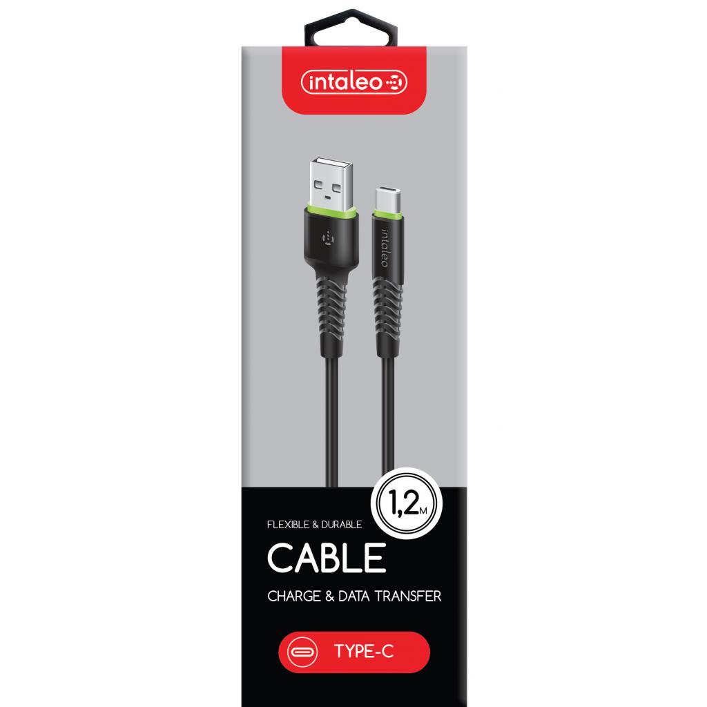 Дата кабель USB 2.0 AM to Type-C 1.2m CBFLEXT1 black Intaleo (1283126487484) изображение 2