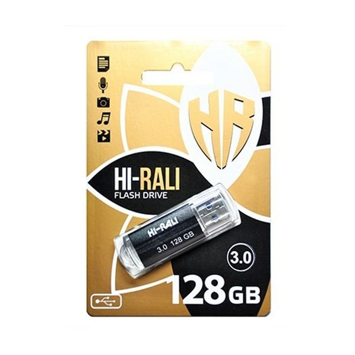 USB флеш накопитель Hi-Rali 128GB Corsair Series Black USB 3.0 (HI-128GBCOR3BK)