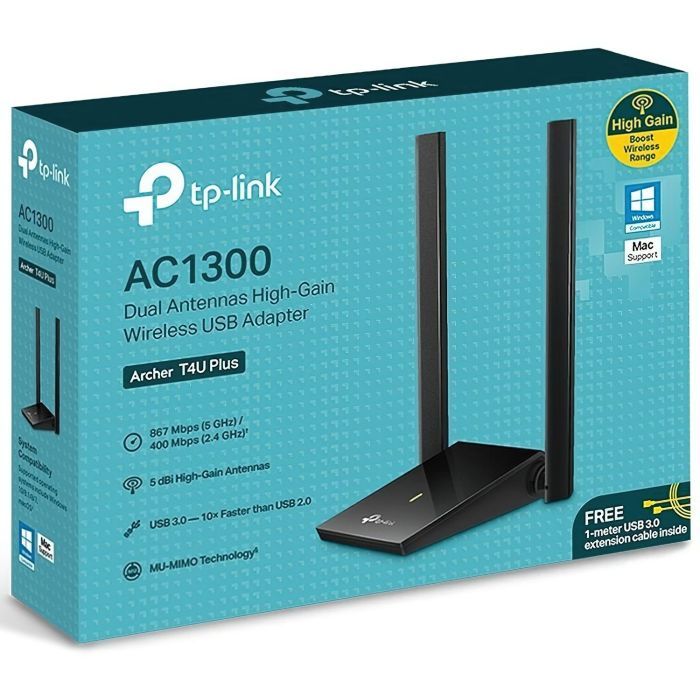 Сетевая карта Wi-Fi TP-Link Archer T4U plus (ARCHER-T4U-PLUS) изображение 4