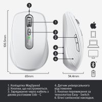 Мишка Logitech MX Anywhere 3 for Mac Pale Grey (910-005991) зображення 6