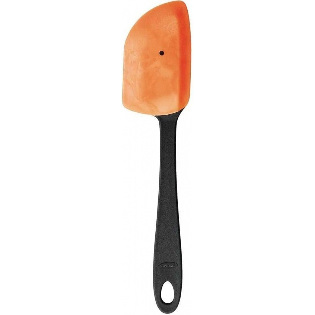 Лопатка кухонная Fiskars Essential силікон/пластик Чорно-помаранчева 20 см (1023803)