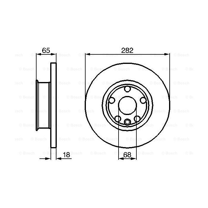 Тормозной диск Bosch 0 986 478 613 изображение 5