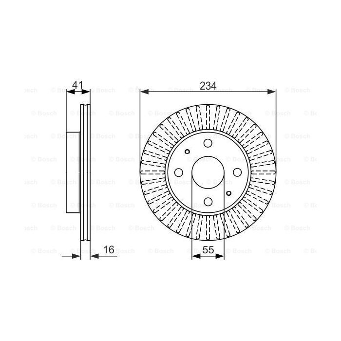 Гальмівний диск Bosch 0 986 479 592 зображення 5