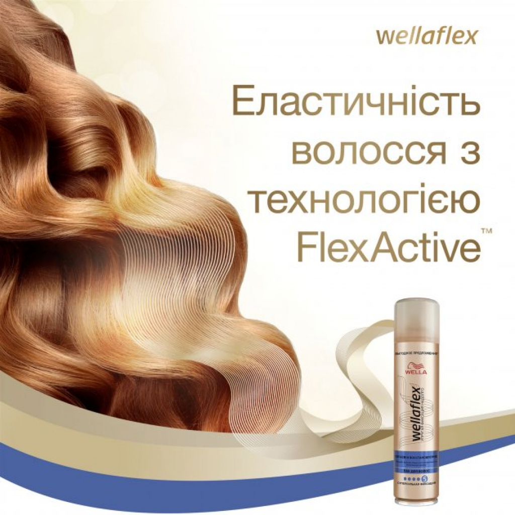 Лак для волосся WellaFlex Об'єм і відновлення суперсильної фіксації 400 мл (8001090264619) зображення 4