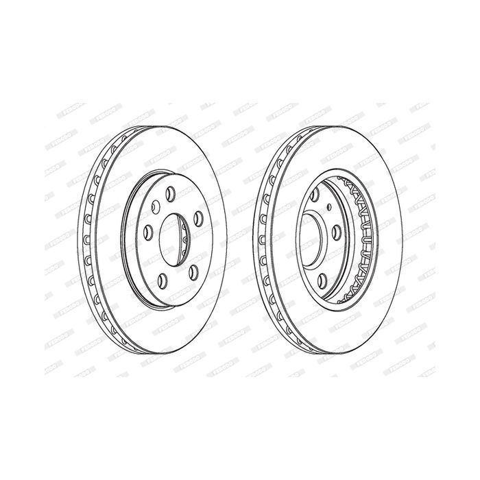 Тормозной диск FERODO DDF1721C