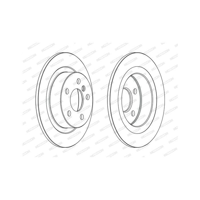Тормозной диск FERODO DDF2612C