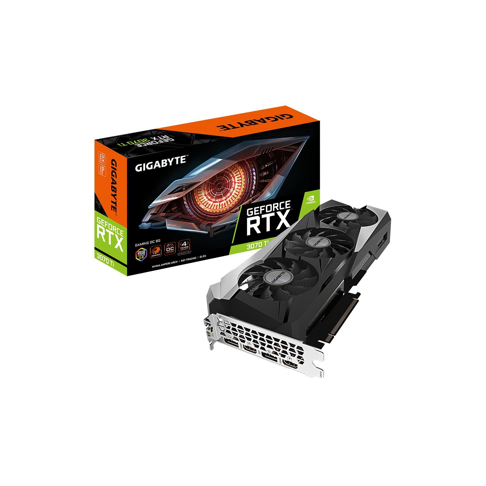 ᐈ Купить видеокарту GIGABYTE GeForce RTX3070 Ti 8Gb GAMING OC (GV
