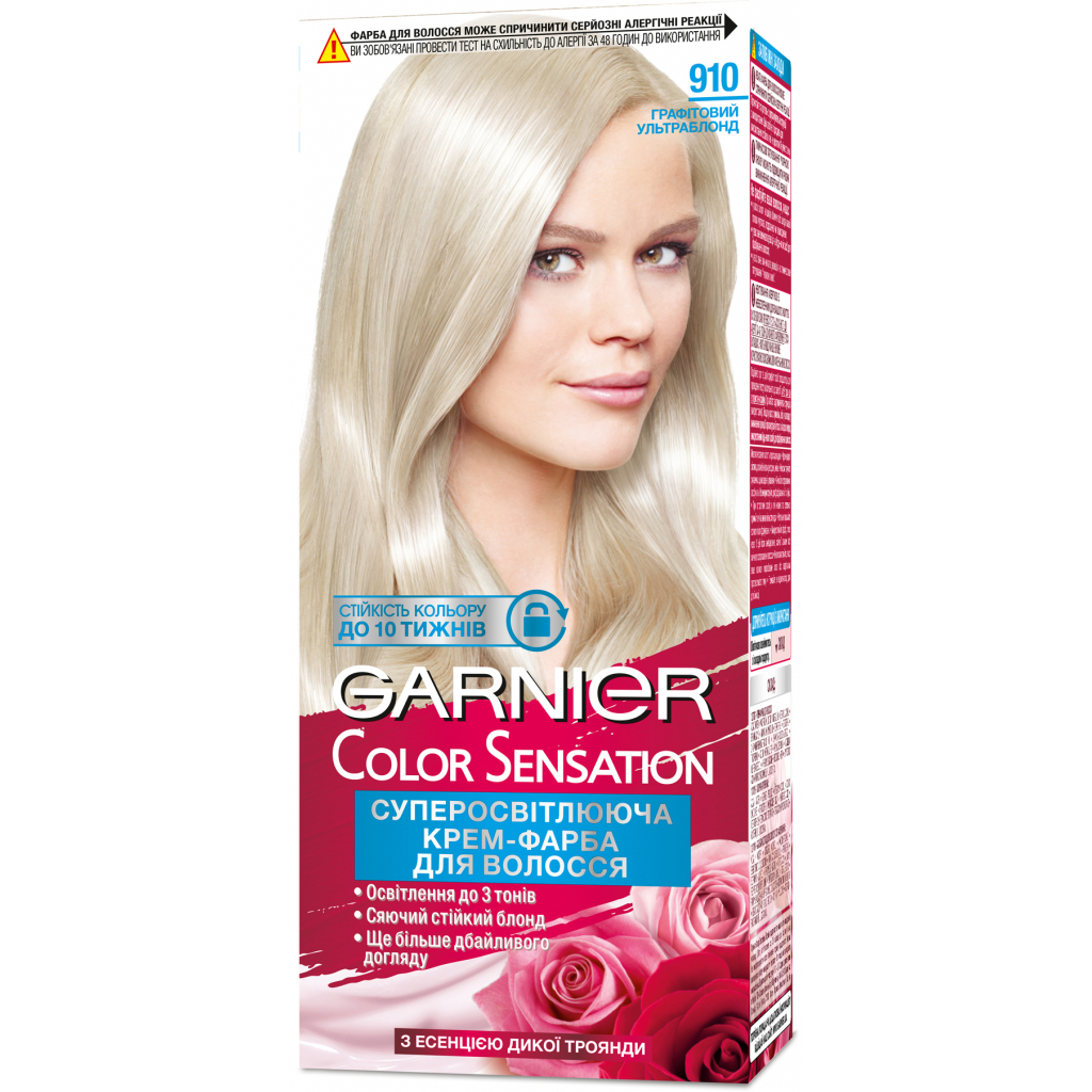 Фарба для волосся Garnier Color Sensation 910 Графітовий-ультраблонд 110 мл (3600541929845)