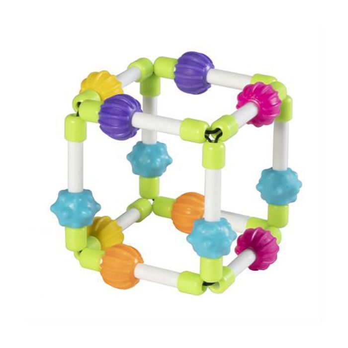 Погремушка Fat Brain Toys прорезыватель тактильный Кубби Quubi (F296ML)