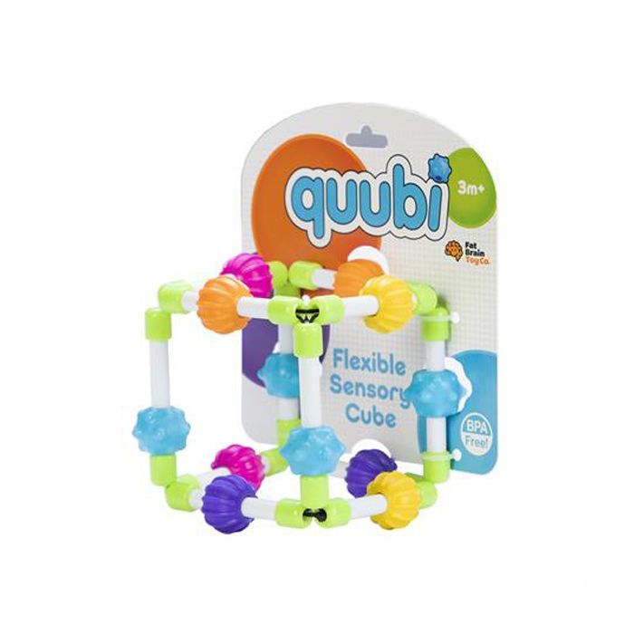 Погремушка Fat Brain Toys прорезыватель тактильный Кубби Quubi (F296ML) изображение 2