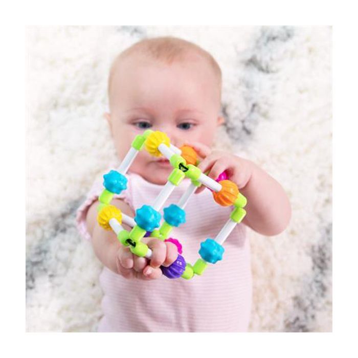 Погремушка Fat Brain Toys прорезыватель тактильный Кубби Quubi (F296ML) изображение 3