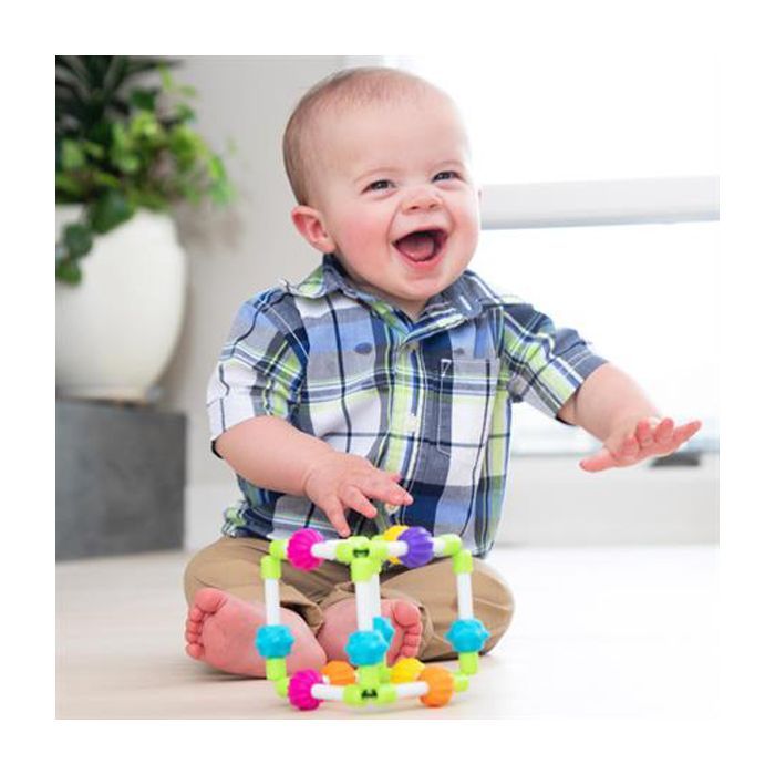 Погремушка Fat Brain Toys прорезыватель тактильный Кубби Quubi (F296ML) изображение 4