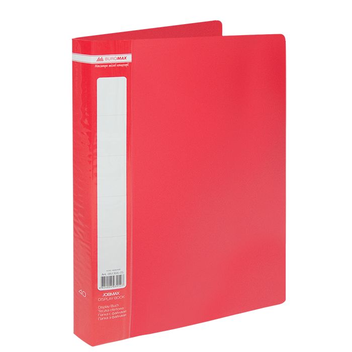 Папка с файлами Buromax Jobmax 40 sheets A4, red (BM.3616-05)