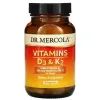 Вітамін Dr. Mercola Вітаміни D3 і K2, 5000 МО, 90 капсул (MCL-01996)
