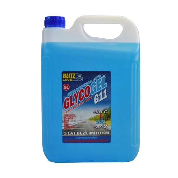 Антифриз Blitz Line Glycogel G11 ready-mix -37C син, 5л (5,5кг.) (26157)