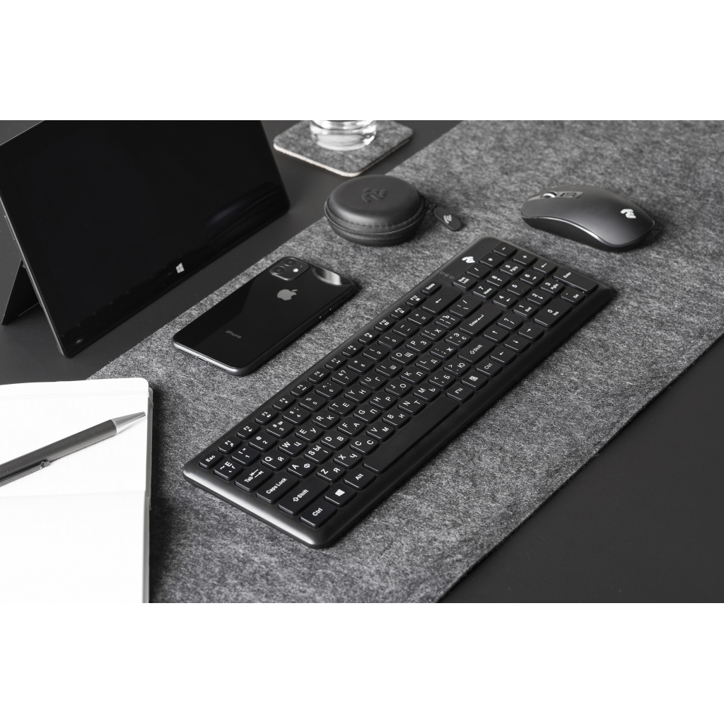 Клавиатура 2E KS230 Slim Wireless Black (2E-KS230WB) изображение 2