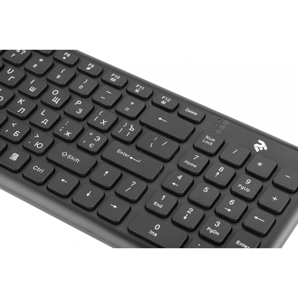 Клавіатура 2E KS230 Slim Wireless Black (2E-KS230WB) зображення 3