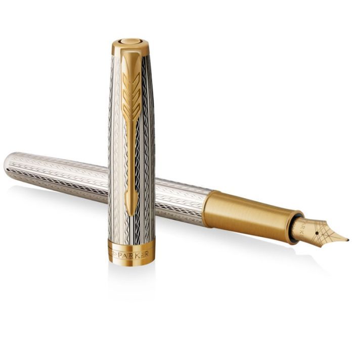 Ручка перьевая Parker SONNET 17 Silver Mistral GT  FP18 F (88 611) изображение 2
