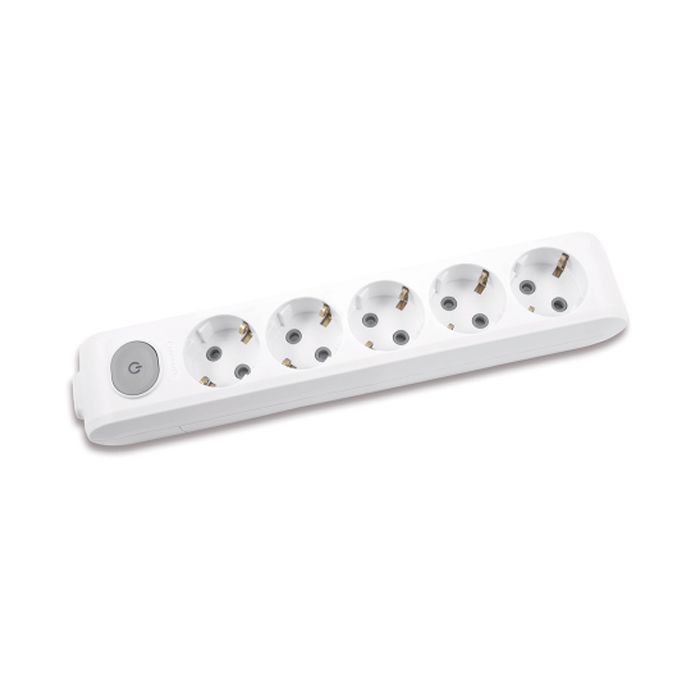 Колодка для подовжувача Panasonic X-tendia із заземленням 5 гнізд (WLTA04502GR-UA)