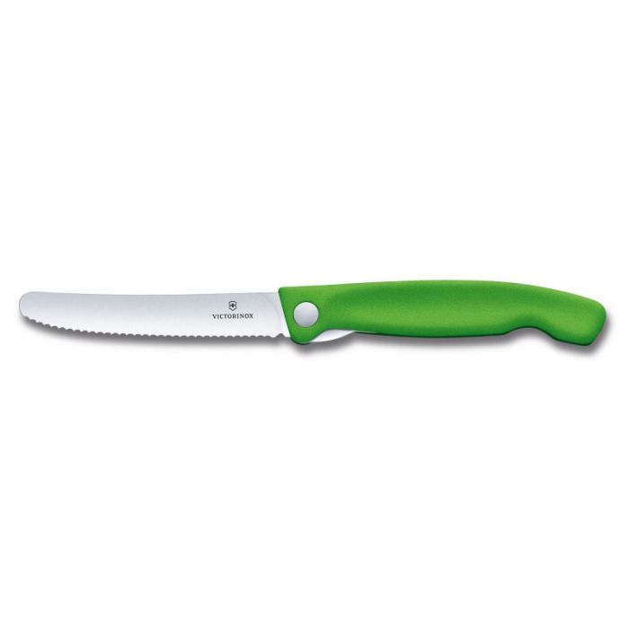 Кухонный нож Victorinox SwissClassic Foldable Paring 11 см Serrated Black (6.7833.FB) изображение 6