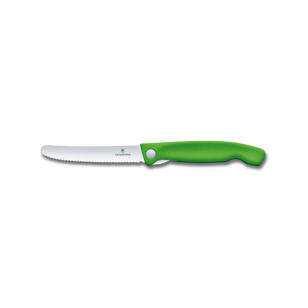 Кухонный нож Victorinox SwissClassic Foldable Paring 11 см Serrated Orange (6.7836.F9B) изображение 6