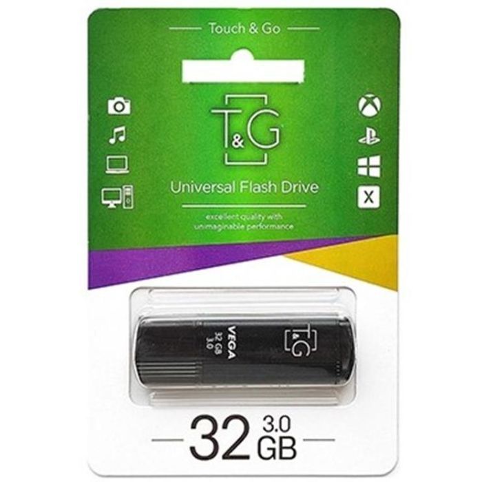 USB флеш накопитель T&G 32GB 121 Vega Series Black USB 3.0 (TG121-32GB3BK) изображение 2