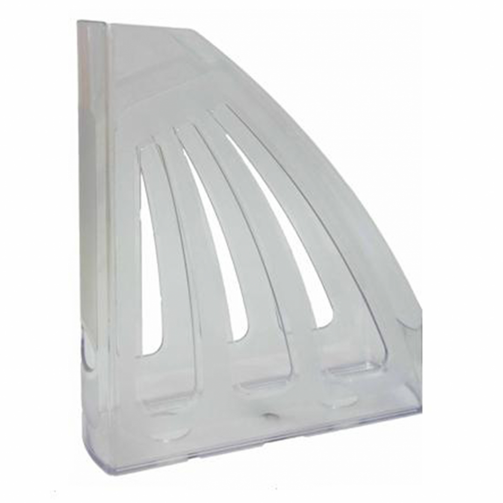 Лоток для паперів КіП пластиковий, вертикальний, сірий (TRAYV-KIP-LV-03-G)