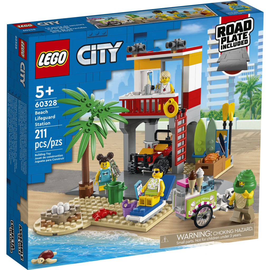 Конструктор LEGO City Пост спасателей на пляже (60328)