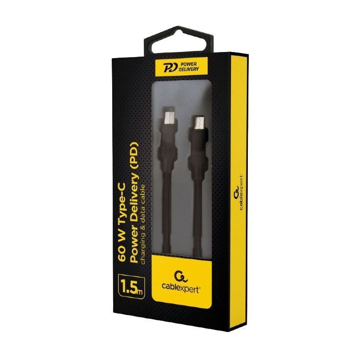 Дата кабель USB-C to USB-C 1.5m 60W USB 2.0 Cablexpert (CC-USB2-CMCM60-1.5M) изображение 2
