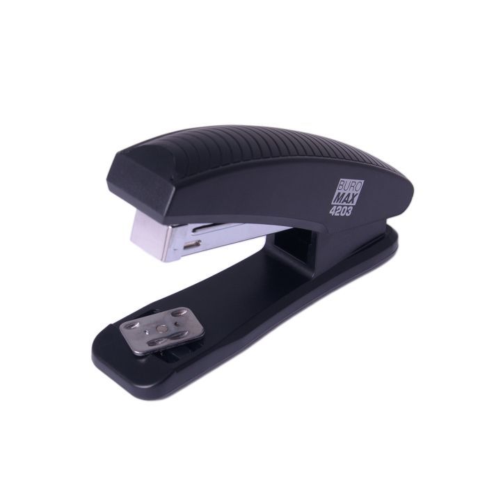 Степлер Buromax пластиковый, 20 л., скобы №24; 26, 126х32х55 мм, серый (BM.4203-09) изображение 2