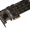 Плата расширения Frime 88SE9215 PCI-E-2хM.2 SATA3+2хSATA3 PCIe (ECF-PCIEtoSSD012.LP)