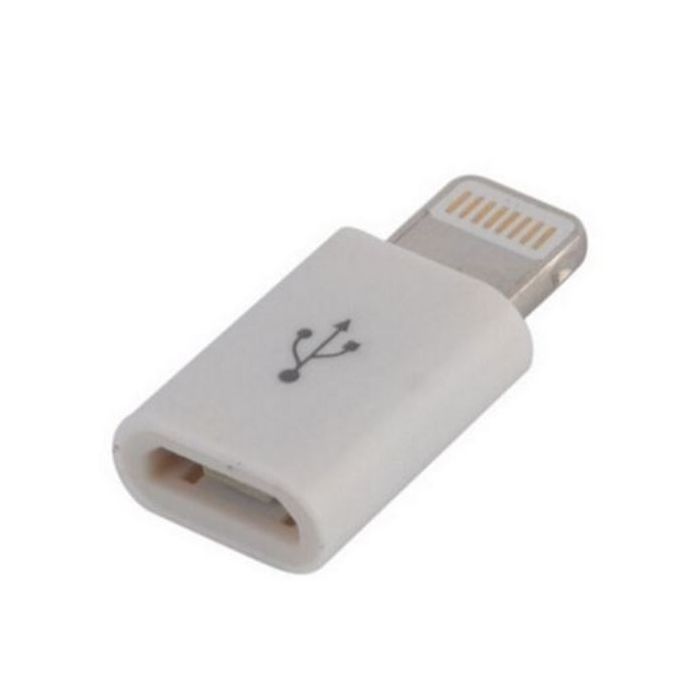 Перехідник Lightning to Micro USB Lapara (LA-Lightning-MicroUSB-adaptor white)