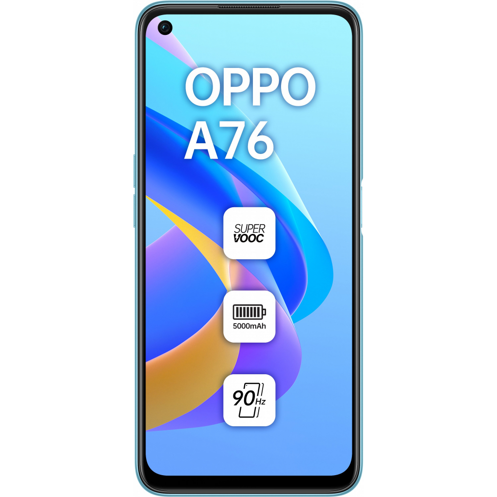 Мобильный телефон Oppo A76 4/128GB Glowing Blue (OFCPH2375_BLUE) изображение 2